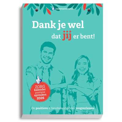 For Positivity Care Kalender 2026 – Abreißkalender 2026 für Betreuer – Dankesgeschenk – positive Sprüche
