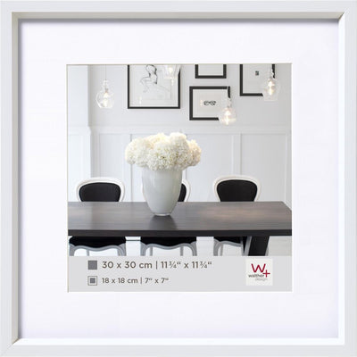 Walther Steel Style - Kunststoffrahmen - Fotogröße 30x30 cm - Weiß