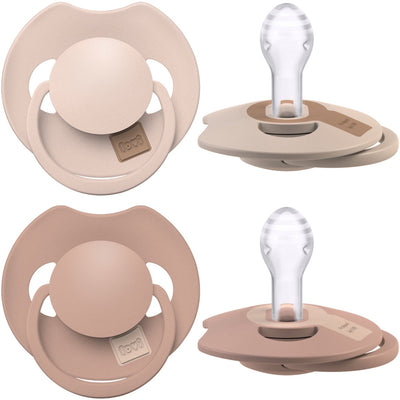 Difrax Lovi Schnuller Dynamic – Prime – 6 bis 18 Monate – Beigebraun – 2 Stück
