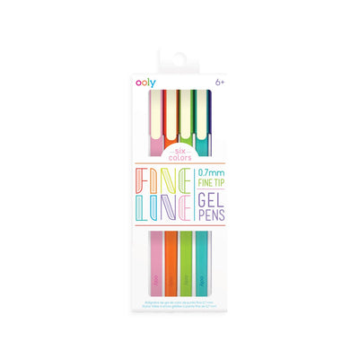 Ooly – feine Linie – farbige Gelstifte – 6 Farben