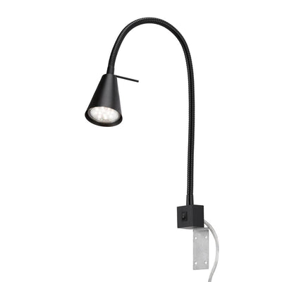 Briloner tuso - Wandleuchte - Nachttischleuchte - inkl. warmweißes Licht 3.000 K – GU10 – Schwarz – Metall – 40,3 x 21,7 x 5,8 cm