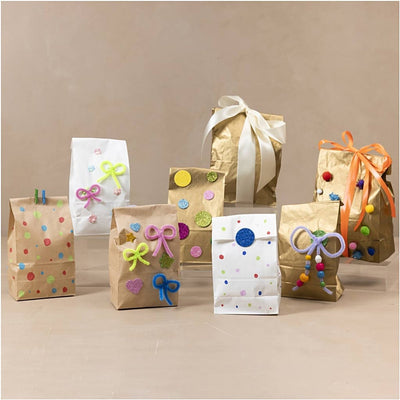 Creativ Company Papiertüten, H: 22,5 cm, Größe 6,5x11 cm, 50 gr, braun, 10 Stück 1 Karton