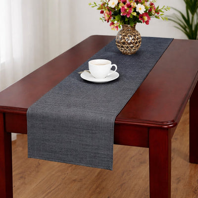 Arti casa Tischläufer 35x150 cm – Tischläufer dunkelgrau uni – Tischläufer für Esstisch – längliche Tischdekoration – dunkelgrau
