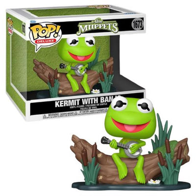 Funko die Muppets Kermit mit Banjo (Pop! Deluxe) Vinylfigur 1673 Unisex Pop! - neutral - Standard