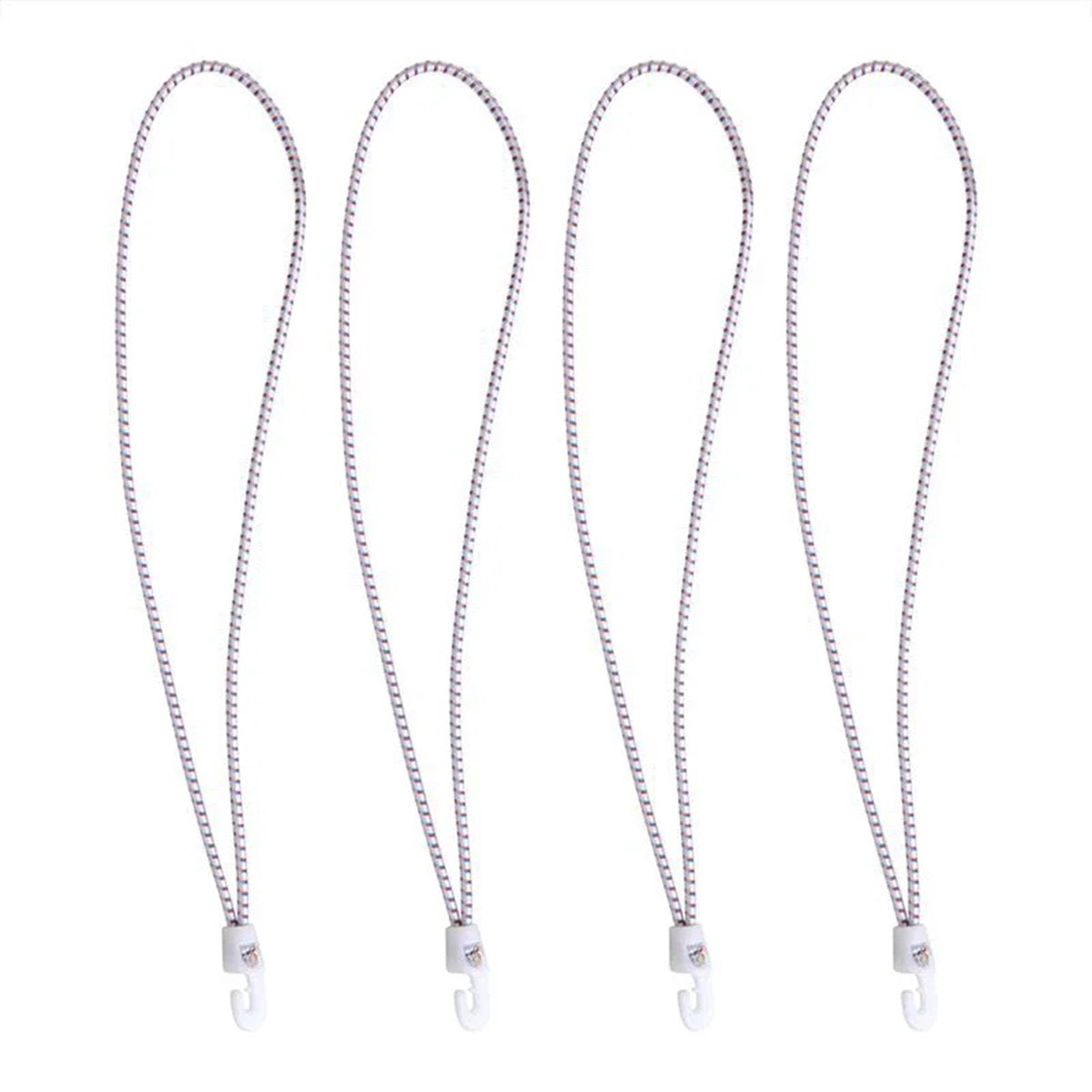Proplus Segelbinder mit Nylonhaken – 35 cm – weiß – 4 Stück