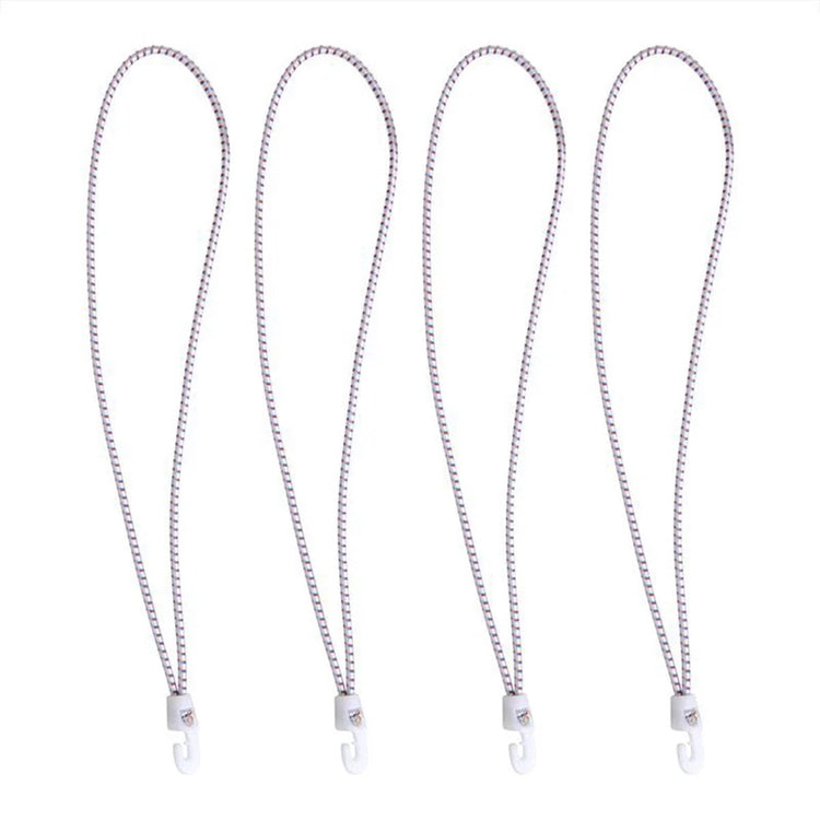 Proplus Segelbinder mit Nylonhaken – 35 cm – weiß – 4 Stück