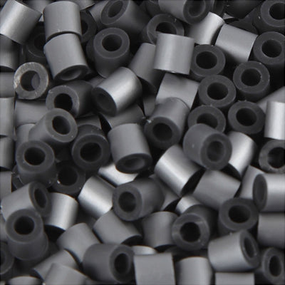 Nabbi-Perlen zum Aufbügeln, Größe 5 x 5 mm, Lochgröße 2,5 mm, mittel, silber (32262), 6000 Stück, 1 Box