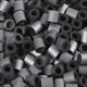 Nabbi-Perlen zum Aufbügeln, Größe 5 x 5 mm, Lochgröße 2,5 mm, mittel, silber (32262), 6000 Stück, 1 Box