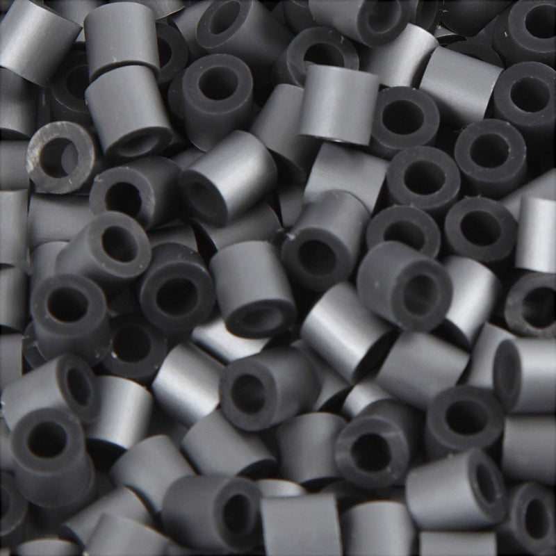 Nabbi-Perlen zum Aufbügeln, Größe 5 x 5 mm, Lochgröße 2,5 mm, mittel, silber (32262), 6000 Stück, 1 Box