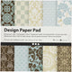 Creativ Company Design Papierblock Hellblau Brown, 50 Blätter