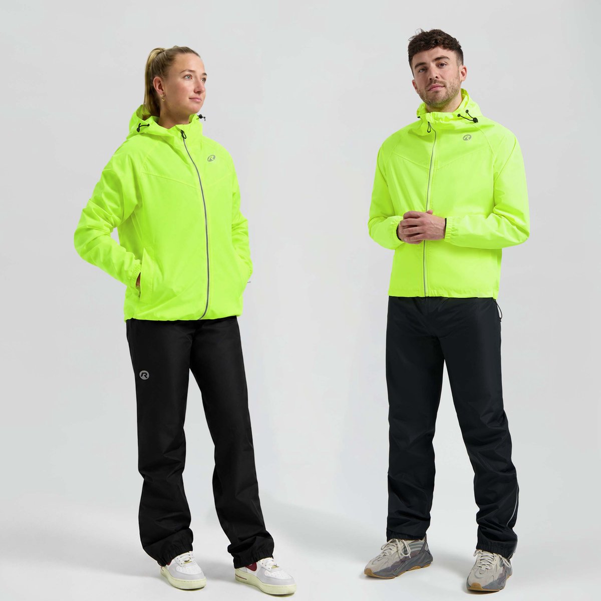 Rogelli Commuter Core Regenanzug Unisex – wasserdicht – Fluorgelb – M