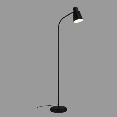 Briloner ekko – Stehlampe – Wohnzimmer-Stehlampe – Leselampe – Industrie – Metall – E27-Fassung – Schwarz – 128 cm