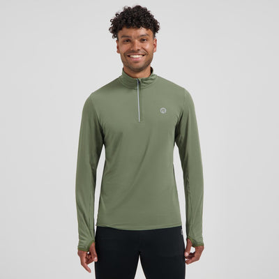 Rogelli Core Laufshirt Herren – Langarm – Grün – M