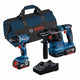 Bosch Professional Akku-Kombi-Set – Werkzeug-Kombi-Set GSR 18 V-45 + GBH 18 V-22 18 V 4,0 Ah in Tasche – 0615a50038