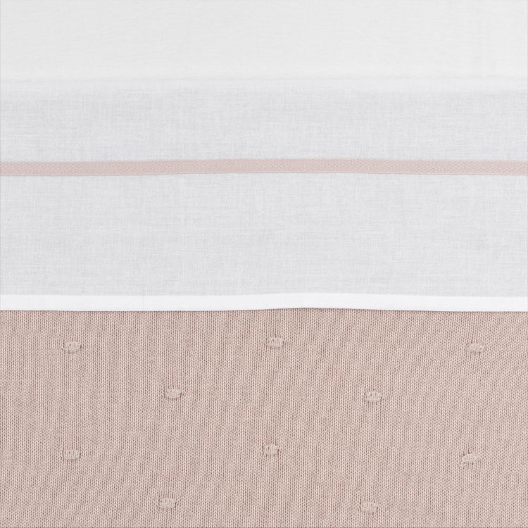 Meyco Babybettlaken mit Paspelierung – zartrosa – 75 x 100 cm – 0,3 tog