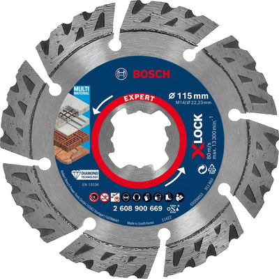 Bosch Expert X-Lock Diamantscheibe Multimaterial 115 x 2223 x 24 x 12 mm – 2608900669