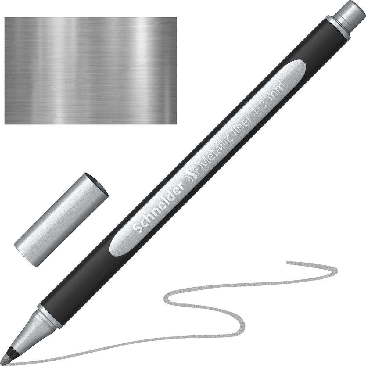 Schneider Schreibgeräte Schneider Metallic Liner – Paint-it 020 – 1–2 mm – Silber Metallic – S-ML02001007