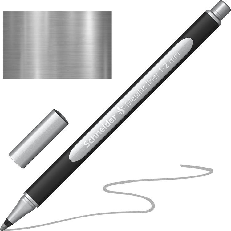 Schneider Schreibgeräte Schneider Metallic Liner – Paint-it 020 – 1–2 mm – Silber Metallic – S-ML02001007