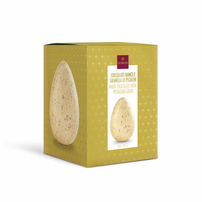 Domori Mini-Osterei-Milchschokolade mit Pistazien – Anthologie-Kollektion mit Überraschung – luxuriöse italienische Osterschokolade – 80 Gramm