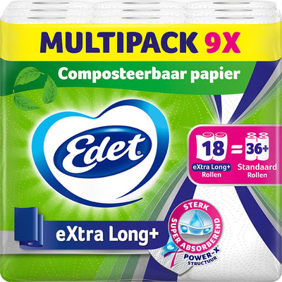 Edet extra langes Küchenpapier 9 x 2 Rollen