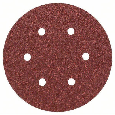 Bosch 5-teiliges Schleifblatt-Set für Exzenterschleifer 150 mm gelocht - Körnung 40