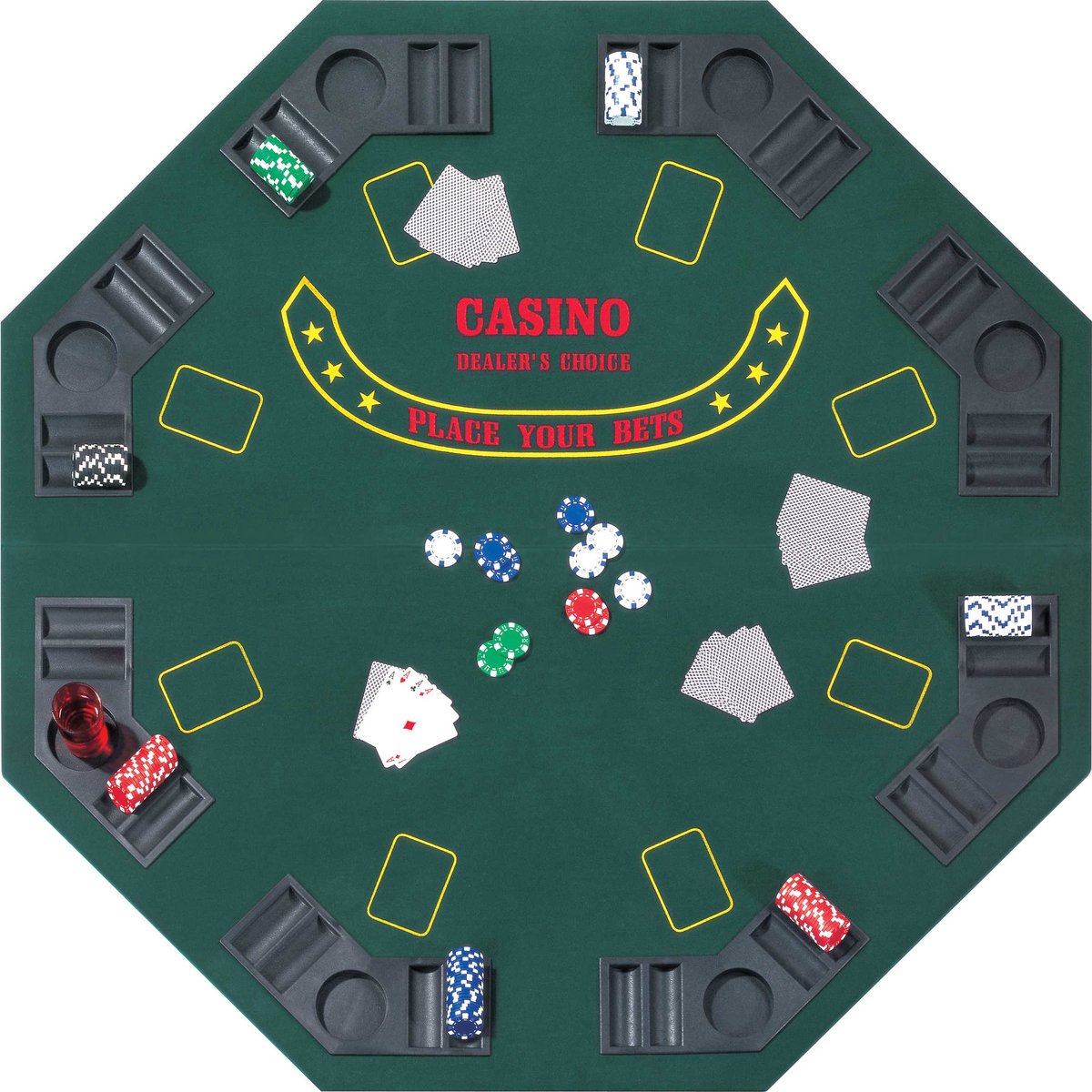 Hot Games Poker Top klappbares Achteck