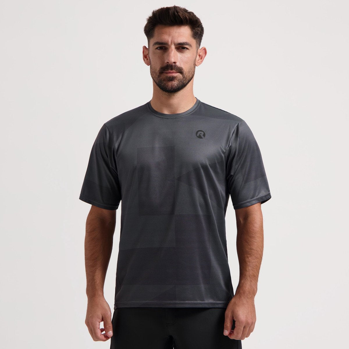 Rogelli Core Mountainbike-Shirt Herren – Radshirt – kurze Ärmel – Grau – Advntr – Größe XL