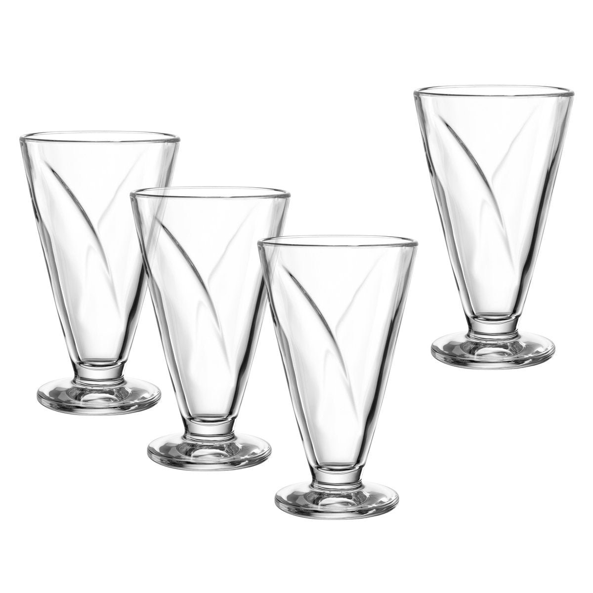 Leonardo Cono Schüssel zu Fuß 360ml - Set 4
