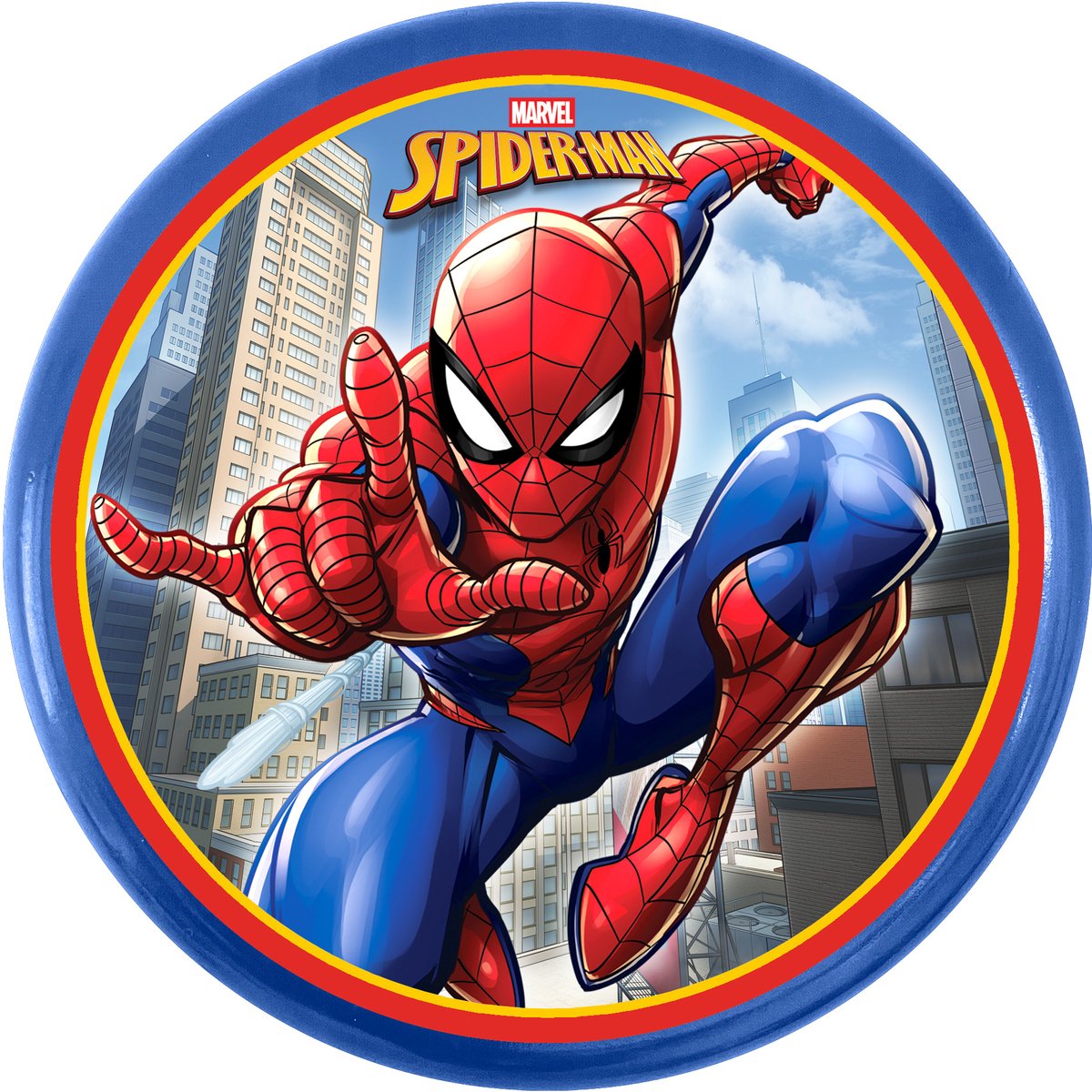 Sombo Wurfscheibe Spiderman, verschiedene Farben, Kunststoff