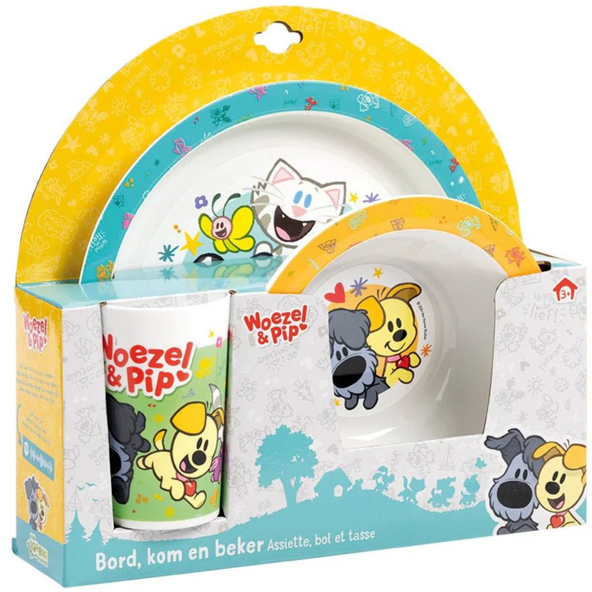 Bambelino Toys Woezel Pip Eetset, 3DLG.