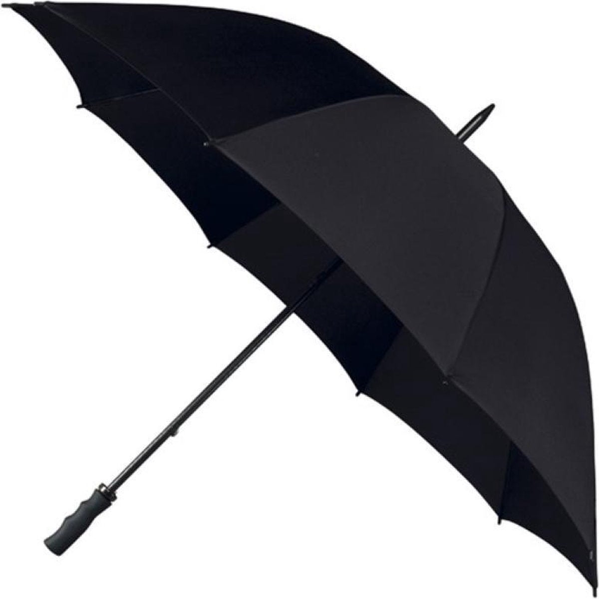 Falcone GolfParaplu Windschutz Handöffnung 130 cm Schwarz