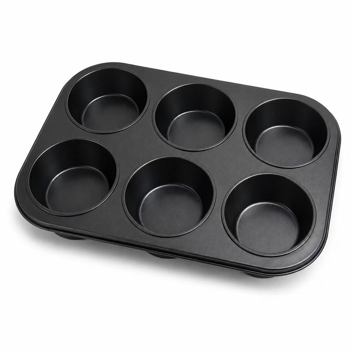 Sans Marque Kozie Muffinform ohne Markenzeichen für 12 Muffins – PFAS-frei – Antihaft-Backform – Cupcake-Form – Metall – Anthrazit