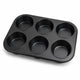 Sans Marque Kozie Muffinform ohne Markenzeichen für 12 Muffins – PFAS-frei – Antihaft-Backform – Cupcake-Form – Metall – Anthrazit