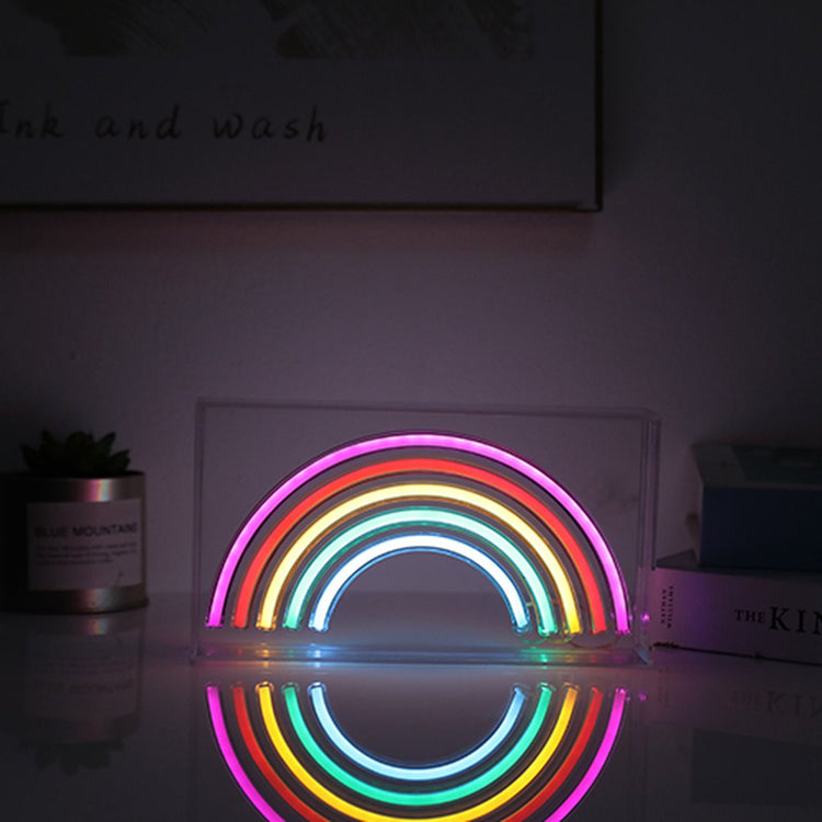 I-totall itotal – Neon-LED-Licht Regenbogen – Stimmungsbeleuchtung – Wandlampe – ideal für Studenten – Männerhöhle – Dekoration – XL2764