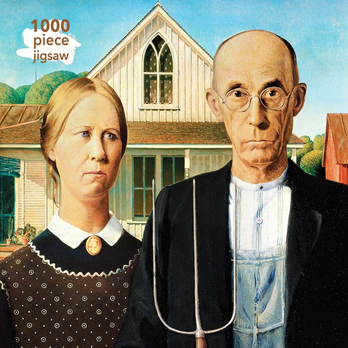 Puzzle für Erwachsene Grant Wood: American Gothic: 1