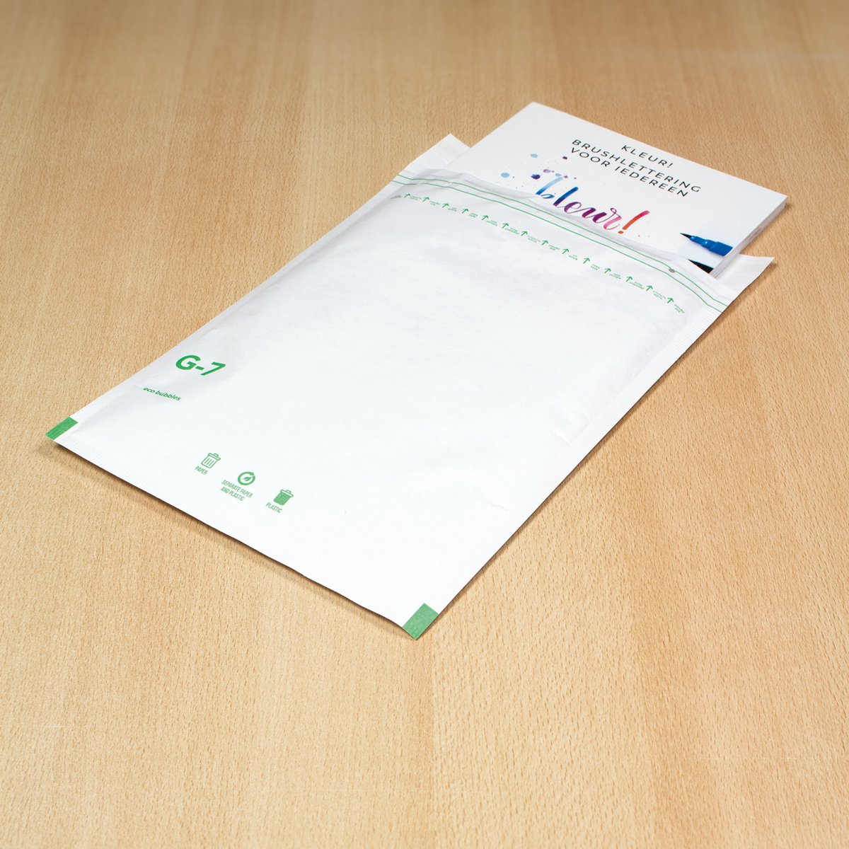 Raadhuis Luftpolsterumschlag – 250 x 350 mm – G17 – mit Klebestreifen – weiß – 100 Stück – rd-306617