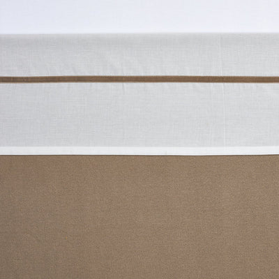 Meyco Babybettlaken mit Paspelierung – Taupe – 100 x 150 cm – 0,3 Tog