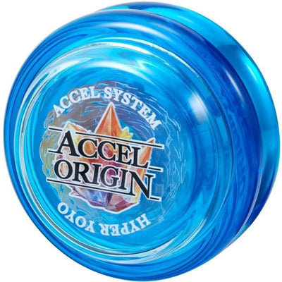 Bandai – Accel Hyper Yoyo – blaues Modell – schnelles Yo-Yo für Kinder und Anfänger – einfaches Beschleunigungssystem – mit Seil – ideal für Tricks und Tricks – Spielzeug für Kinder, Teenager ab 4 Jahren und + – 60003