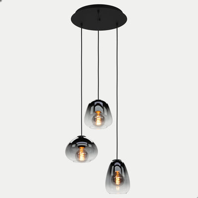 Eglo Aguilares Hängelampe – E27 – ø 43 cm – Glas – Schwarz