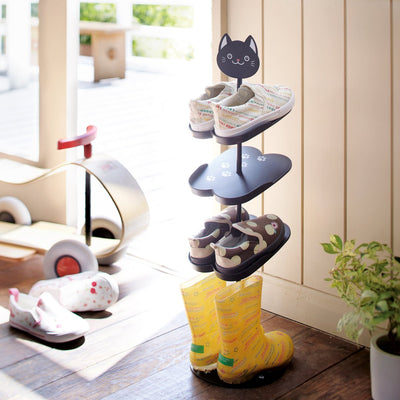 Yamazaki Schuhregal für Kinder – Katze – Schwarz