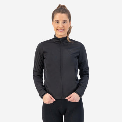 Rogelli Core Fahrradjacke Winter Damen - winddicht - Schwarz - XXL
