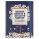 Comellopeter Pauper Peter Pauper Internet-Passwort-Logbuch – fallende Blüten – mit elastischem Verschluss – groß 16 x 21 cm
