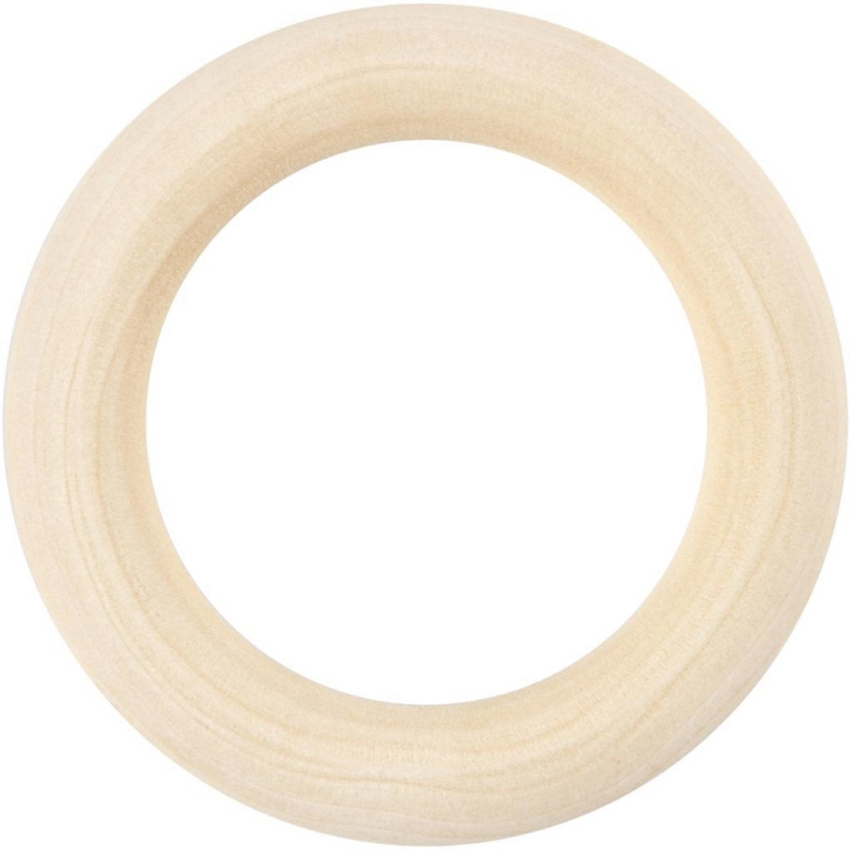 Creativ Company Ring Holz, D 55 mm, 6 Stück, 1 Box