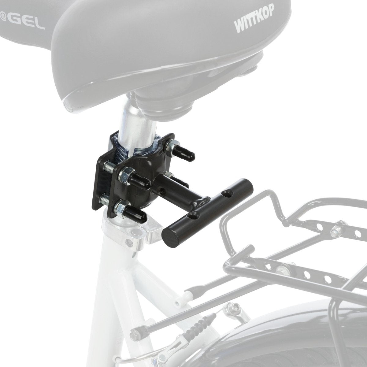 Trixie Halterung Sattelstütze T-Form 12860 – Fahrradhalterung Ersatzteil – für beide Seiten geeignet