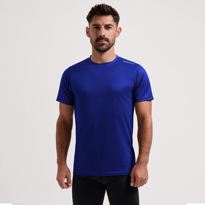 Rogelli Promo Laufshirt Herren – Kurzarm – Blau – M