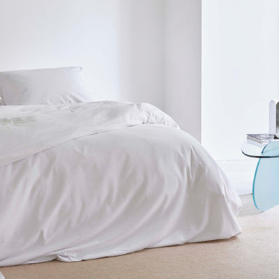 Bettbezug „Cinderella Morning“ – 1 Person – 100 % weiche Flanell-Baumwolle – 140 x 200 220 cm – weiß