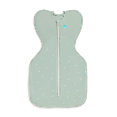 Love to dream™ Babyschlafsack swaddle up™ – Pucken – Baby 0–3 Monate – 3,5–6 kg – ganzjährig – 1,5 Tog – Olivenzweige