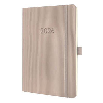 Sigel Wochenplaner 2026 Conceptum – Größe A5 – Taupe – Softcover – SI-C2630
