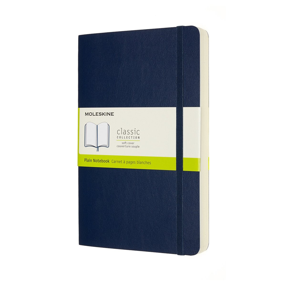 Klassisches Moleskine-Notizbuch – erweitert – groß – Softcover – leer – Saphirblau