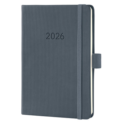 Sigel Wochenplaner 2026 Conceptum – Format A6 – Dunkelgrau – Hardcover – SI-C2667